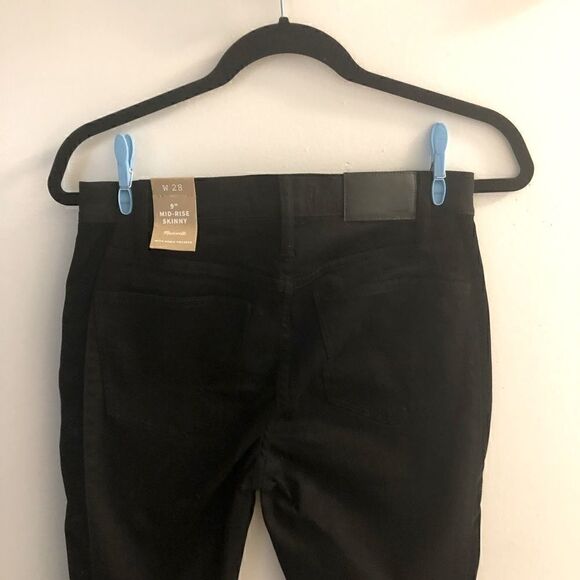 bnwt Madewell Black Skinny Jeans with Magic Pockets size 28 - Picture 6 of 9